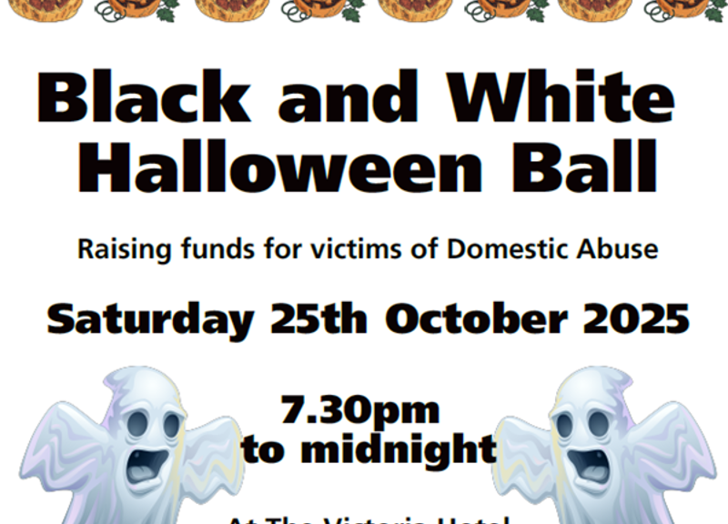 Black and White Halloween Ball for the White Ribbon Campaign UK